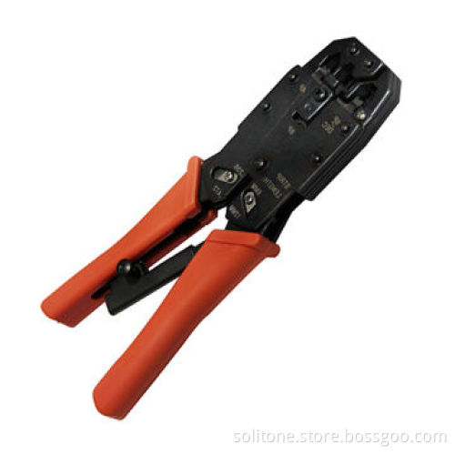 Crimping Tool for 8P8C/RJ45, 6P6C/RJ-12, RJ11/6P4C, 4P4C and 4P2C